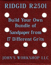 Build Your Own Bundle RIDGID R2501 1/4 Sheet No-Slip Sandpaper 17 Grits - $0.99