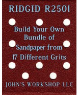 Build Your Own Bundle RIDGID R2501 1/4 Sheet No-Slip Sandpaper 17 Grits - £0.77 GBP