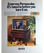 EMERSON - TELEVISION - PERMACOLOR - 1972 Vintage Print Ad - $13.39 CAD