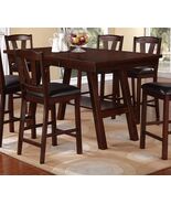 Dining Table Rectangle Dining Table w Shelve 1pc Counter Height Table On... - $1,569.75