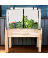 Cedercraft Self-Watering Elevated Cedar Planter with Greenhouse and Bug ... - $336.87