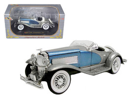 1935 Duesenberg SSJ Convertible Blue and Silver 1/32 Diecast Model Car by Sig... - £28.20 GBP