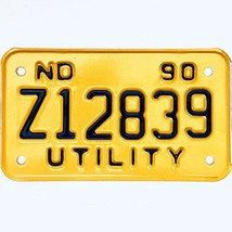 1990 United States North Dakota Utility Special License Plate Z12839 - $18.91 CAD