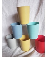 Tupperware 6 oz. Kids&#39; Juice Cups Tumblers #1251--Golden, Grey, Blue, Gr... - $275.62 MXN