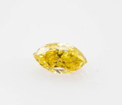 Orange Diamond - 0.13ct Cushin Natural Loose Fancy Vivid Yellow - £359.23 GBP