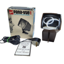 GAF Pana-Vue 1 Lighted 2x2 Slide Viewer Comes w Box &amp; Transformer 10&#39; Cord - £17.90 GBP