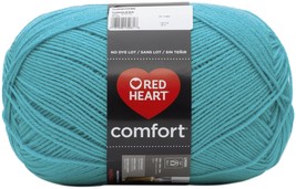 Red Heart Comfort Yarn-Turquoise E707D-3185 - £30.73 GBP