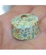 Dollhouse Mini Floral Metal Lid Dome Shaped 1&quot; dia x 1-12&quot; - £9.30 GBP