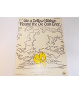 VINTAGE SHEET MUSIC SCORE TIE A YELLOW RIBBON AROUND THE OLD OAK TREE 1972 - $12.17 CAD