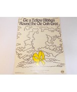 VINTAGE SHEET MUSIC SCORE TIE A YELLOW RIBBON AROUND THE OLD OAK TREE 1972 - £7.00 GBP