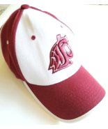 NCAA Washington State Cougars Maroon+White Baseball Hat Cap Size M/L Zephyr - $14.80