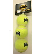 BATMAN Dog Tennis Balls SQUEEKY Set of 3 Pet Toy - £14.22 GBP