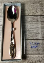 Jesus Loves Me Baby Spoon Vintage Shower Gift w/Box NEW Vintage Made in ... - £4.30 GBP