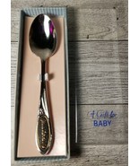 Jesus Loves Me Baby Spoon Vintage Shower Gift w/Box NEW Vintage Made in ... - £4.23 GBP