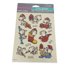 VINTAGE CARLTON CARDS DALMATIANS DOGS COLORFUL STICKERS 4 SHEETS TOTAL S... - £11.37 GBP