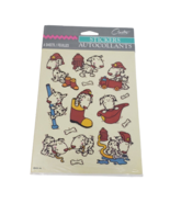 VINTAGE CARLTON CARDS DALMATIANS DOGS COLORFUL STICKERS 4 SHEETS TOTAL S... - £11.36 GBP