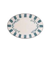 BETTER Homes &amp; Gardens ~ 18&quot; Oval ~ Melamine Serving Tray ~ BLUE FLORAL - $638.82 MXN