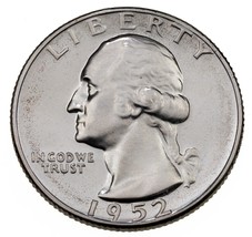 1952 25C Washington Argent Quarts Gem Preuve (Pf ) - $104.92