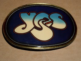 Yes Band Belt Buckle Vintage 1976 Pacifica Mfg Roger Dean Logo - £158.02 GBP