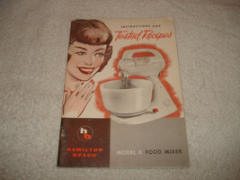  1950s Hamilton Beach mixer Instruction Recipe cookbook Brochure Advertising  - £8.69 GBP