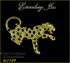 Eisenberg Ice Leopard Pin Gold Tone (#J1149) - £38.57 GBP