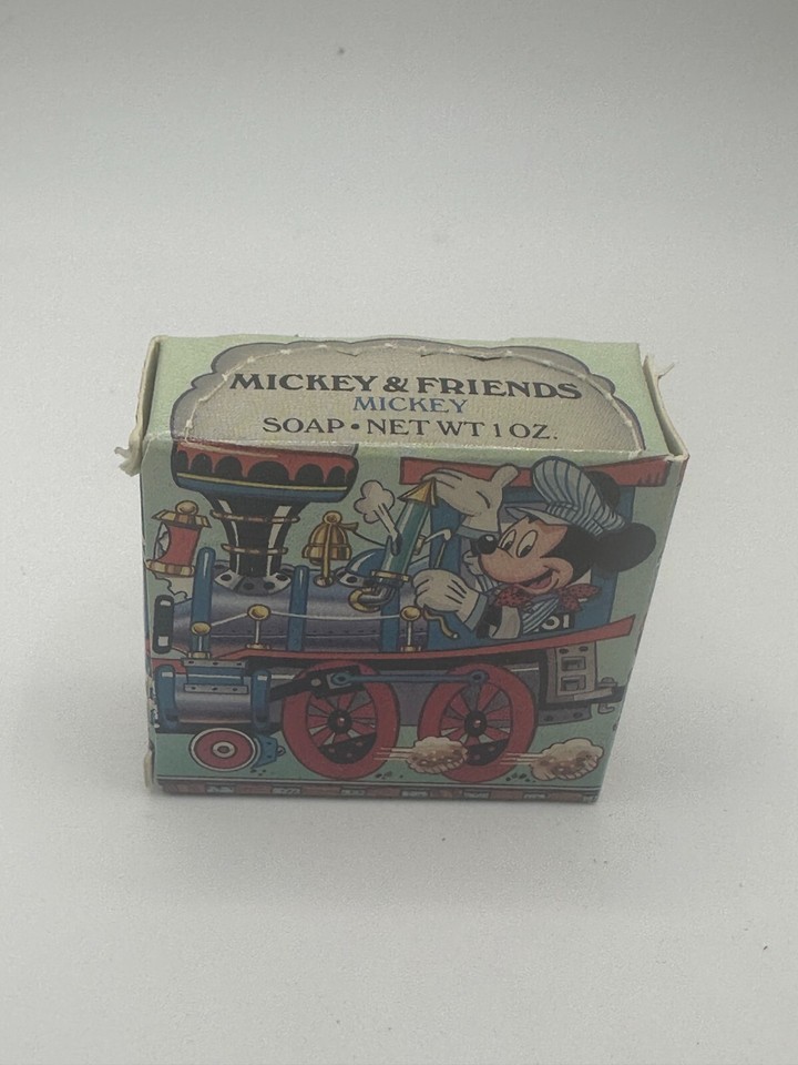 1990 Avon Mickey &amp; Friends Train Soap Mickey Mouse Disney NIB 1oz HTF Vi... - $4.49