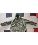 Large 1990s? US Army Wet Weather Parka Jacket Anorak OD Green Waterproof... - €43,12 EUR
