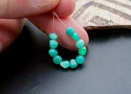 Genuine Colombian Emerald Beads! Rare Nugget Beads Natural Vivid Color - 7.00cts - $55.17