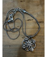 Brighton Dual Strand &quot;Twilight Crystal&quot; Pendant Necklace 18&quot; - $24.74