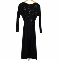 Jean Allen Southport Graphic Rhinestone Circle Dress Small Vintage - £43.57 GBP
