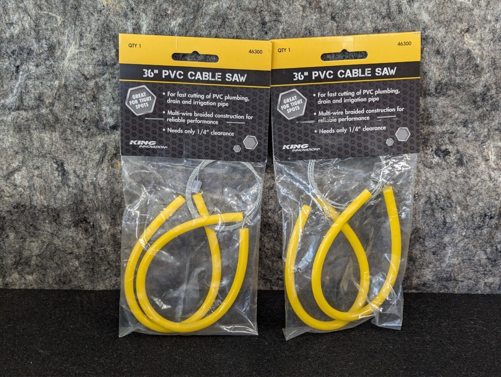 2 x New King Innovation 46300 PVC Cable Saw, 36-Inch - $12.99