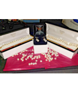 REAL 14KT CLASP  BAROQUE PEARL NECKLACE SET SEE PHOTOS - $7,919.65 MXN