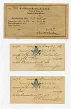 Tucumcari Lodge A F &amp; A M 1916 Receipts Valley of Santa Fe Orient of New Mexico  - £53.81 GBP