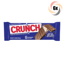 6x Bars Crunch Creamy Milk Chocolate With Crisped Rice Candy Bars | 1.55oz | - £11.89 GBP