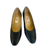 Talbots Dark Navy Blue Leather Pumps Heels Size 7 - $31.68