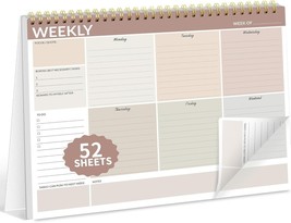 SUNEE Weekly To Do List Notepad - Last for 2 Years, 52 Undated Sheets, 8... - $14.55