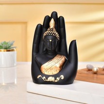 Golden Handcrafted Palm Buddha Idol Item for Home, Shop, Office &amp; Gifts Decor - £28.77 GBP