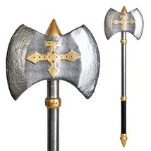 Munetoshi 34&quot; Fantasy LARP Foam Hero Axe Latex Toy Video Game Anime Cosplay Cost - £25.24 GBP