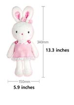 Konggi Rabbit Soft Plush Stuffed Animal Rabbit Attachment Doll Toy 13 inches image 6