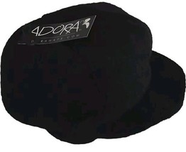 ADORA ~ One Size ~ NEWSBOY CAP ~ Black ~ Wool Polyester~ Soft Hat - $25.00