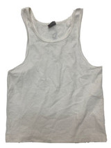 Speedo Sleeveless T Shirts Diamond Quilted Fab. Men White Tank Top 100% ... - $29.69