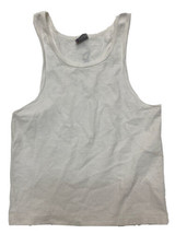 Speedo Sleeveless T Shirts Diamond Quilted Fab. Men White Tank Top 100% Cotton M - £22.19 GBP