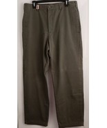 L.L. Bean Double L Natural Fit Men&#39;s Pants Flannel Lined Green Size 36W ... - £38.98 GBP