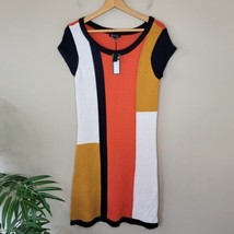 NWT Sisters | Boutique Mod Colorblock Knit Sweater Dress, size small/medium - £30.83 GBP