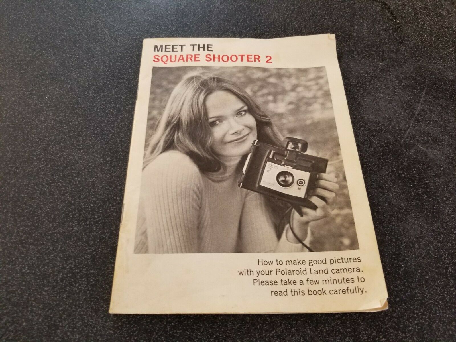 POLAROID  SQUARE SHOOTER 2 VINTAGE CAMERA! BOOKLET! - $5.87