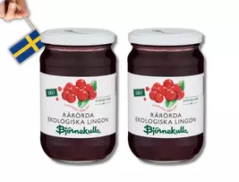2 Jars Swedish Lingonberry Jam, BjörneKulla, Swedish Jam Lingonberries S... - $26.53