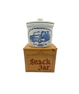 Vintage Hendrick Daarlem &amp; Sons Stoneware Snack Crock Tobacco Cigar Whal... - $24.67