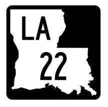 Louisiana State Highway 22 Sticker Decal R5749 Highway Route Sign - £1.14 GBP+