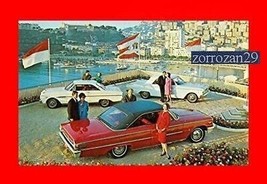 1963½ Ford Command Performance Cars Vintage Factory Color Post Card -USA-... - £10.58 GBP
