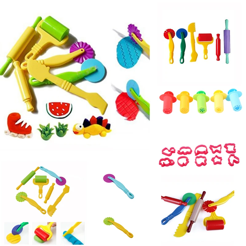 Color Play Dough Model Tool Toys Creative 3D Plasticine Tools Clay Moulds Sets - £10.49 GBP+